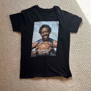Slam Magazine Black Graphic T-Shirt with Basketball Print